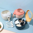 Ljojo 4-in-1 Spice Jar Organizer with Transparent Cover and Spoon