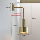 Ljojo Luxury LED Wall Lamp with Adjustable Hanging E27 Sconces