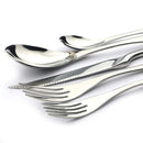 Ljojo 18/10 Stainless Steel Flatware Set - Knife Fork Spoon Cutlery Tableware