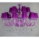 Ljojo Luxury Crystal Candle Chandelier Red LED Light Fixtures