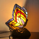 Bedside Table Lamp Tiffany Glass European Animal Bedroom LED Light by Ljojo