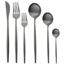 Ljojo 24/36Pcs Stainless Steel Flatware Cutlery Set Silverware Kitchen Tableware