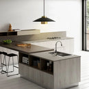 Ljojo Metal Pendant Light with Replaceable E27 Bulb for Dining, Bar, and Cafe