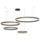 Ljojo Modern Art Loft Chandelier for Living Room, Kitchen, Hallway - Circle Pendant Lighting