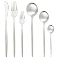 Ljojo 24/36Pcs Stainless Steel Flatware Cutlery Set Silverware Kitchen Tableware