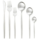 Ljojo 24/36Pcs Stainless Steel Flatware Cutlery Set Silverware Kitchen Tableware