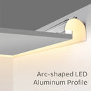 Ljojo 1m Trimless LED Aluminum Profile for Hidden Plaster Board Backlighting