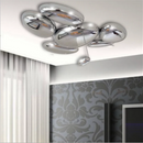 Ljojo Mercury LED Chandelier Skydro Ceiling Light Chrome Water Drop Design