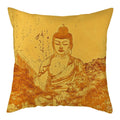 Buddha Pattern Throw Pillow Cover by Ljojo for Home, Car, Sofa Décor