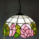 12 Inch European Style Tiffany Chandelier by Ljojo - Antique Glass Lamp for Restaurant and Bar