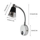 Ljojo LED Spot Reading Light for RV Boat Camp Interior Wall Lamp