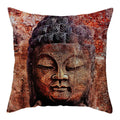Buddha Pattern Throw Pillow Cover by Ljojo for Home, Car, Sofa Décor