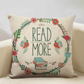 Ljojo Life Beautiful Words Linen Cushion Cover 45x45cm Luxe Bedroom Decor