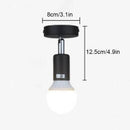 Ljojo Minimalist E27 Track Light with Adjustable Direction in Ceiling Mounted Fixture