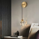Crystal Copper Wall Lamp Modern Living Room Bedroom Lighting by Ljojo