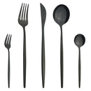 Ljojo Mint Green Stainless Steel Cutlery Set | 5pcs Knife Fork Spoon Flatware Tableware