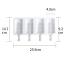 Ljojo 4-Cavity Silicone Ice Cream Mold for Baking and Popsicles