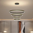 Ljojo Modern Art Loft Chandelier for Living Room, Kitchen, Hallway - Circle Pendant Lighting