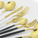Ljojo Mint Green Stainless Steel Cutlery Set - 16pcs for Kitchen Tableware