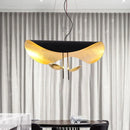 Ljojo Lederam Manta Pendant Lamp: Industrial Retro Design, White/Black