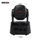 Ljojo™ Mini LED Wash Moving Head Light with 7x12W RGBW/18W RGBWA+UV for Dj Disco