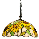 12 Inch European Style Tiffany Chandelier by Ljojo - Antique Glass Lamp for Restaurant and Bar