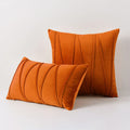 Blue Velvet Cushion Cover Set 18x18" - Ljojo Decorative Pillows for Living Room