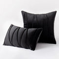 Blue Velvet Cushion Cover Set 18x18" - Ljojo Decorative Pillows for Living Room