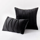 Blue Velvet Cushion Cover Set 18x18" - Ljojo Decorative Pillows for Living Room