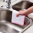 Ljojo Microfiber Scouring Pad Dish Cleaning Cloth Set of 10