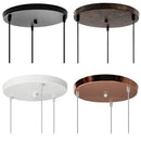 Ljojo 3-Hole Round Ceiling Plate Base for Chandelier Pendant Lamps