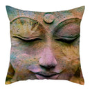 Buddha Pattern Throw Pillow Cover by Ljojo for Home, Car, Sofa Décor