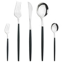 Ljojo Mint Green Stainless Steel Cutlery Set | 5pcs Knife Fork Spoon Flatware Tableware