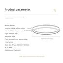 Ljojo 54W Ultra-thin Silicone Lampshades LED Ceiling Light for Modern Living Spaces