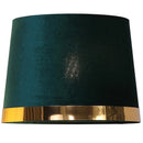 Ljojo Luxe Gold-Edged Cloth Lampshade for Bedroom Floor & Bedside Lamps