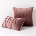 Blue Velvet Cushion Cover Set 18x18" - Ljojo Decorative Pillows for Living Room