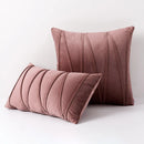 Blue Velvet Cushion Cover Set 18x18" - Ljojo Decorative Pillows for Living Room