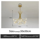 Crystal Dandelion Chandelier Pendant Lamp for Living Room - Modern LED Home Decor by Ljojo