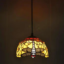 8 Inch American Stained Glass Chandelier Tiffany Style Elegant European Antique Lighting by Ljojo