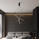 Ljojo 3-Light Ladder Chandelier: Stylish LED Lighting for Living, Dining, and Kitchen