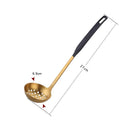 Ljojo 304 Stainless Steel Soup Spoon Colander Kitchen Utensil