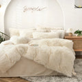 Ljojo Long Hair Velvet Duvet Cover Set - Queen Size