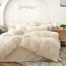 Ljojo Long Hair Velvet Duvet Cover Set - Queen Size