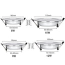 Ljojo™ LED Downlights for Living Room and Kitchen, 5W-15W, Round Recessed Ceiling Spotlight