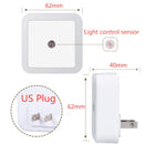 LED Night Light Sensor Bedroom Corridor Mini Square Lamp Eye Protection Ljojo