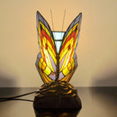 Bedside Table Lamp Tiffany Glass European Animal Bedroom LED Light by Ljojo