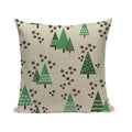 Ljojo Merry Christmas Decor Pillow Cover Set 45x45cm Linen Noel Cushion Cases