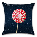 Ljojo Lollipop Candy Printed Cushion Cover 45X45CM for Chair Sofa Decoration