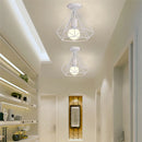 Geometric Iron Cage Ceiling Light by Ljojo: Modern Nordic Design for Home Decor