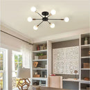 Ljojo Metal Art Industrial Living Room Ceiling Chandelier